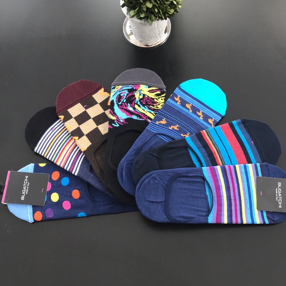Bugatchi NEW Mens set of 7 footy socks